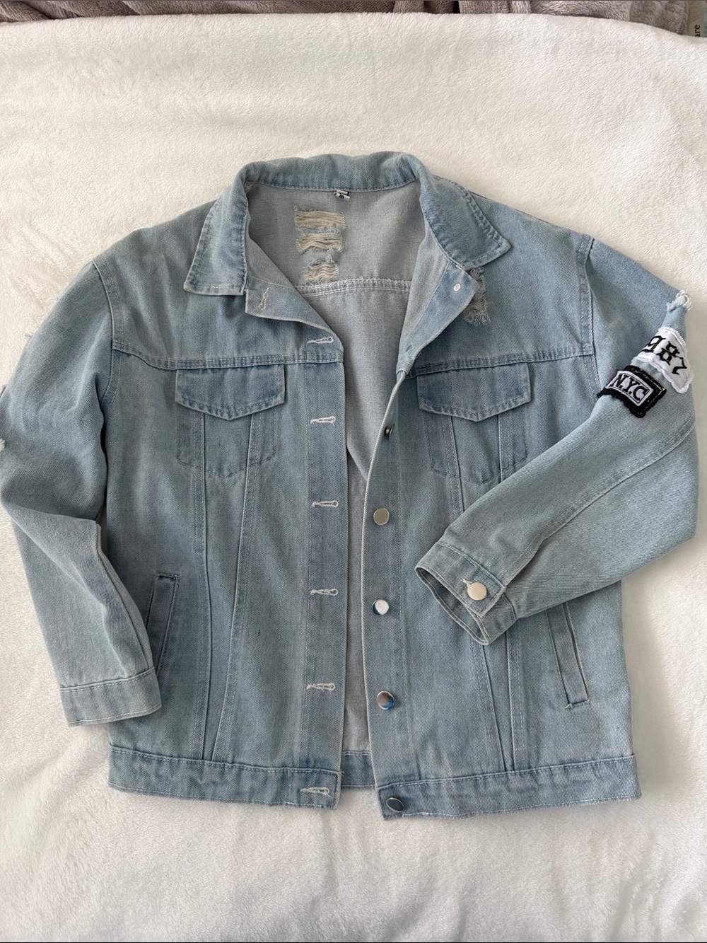 Light Wash Denim Jacket - Unbranded